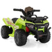 6V Kids Ride-On ATV Car, Powered 4-Wheeler Quad w/ Music Horn USB MP3, 1.9 MPH Max Speed, Electric Vehicle Toy for Children 18-48 Months, Green