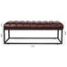 Metal Base Upholstered Bench for Bedroom for Entryway