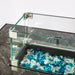Rectangular Glass Wind Guard for Fire Pit - DTYStore