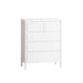 31.61"4-Tier 5-Drawer MDF Storage Cabinet,for Bedroom,Living Room,Dining Room,Hallways,White