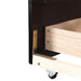 Wooden Daybed with Trundle Bed and Two Storage Drawers , Extendable Bed Daybed,Sofa Bed for Bedroom Living Room,Espresso - DTYStore