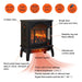 18 Inch 3D Flame Electric Infrared Quartz Fireplace Stove with Remote Control