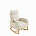 Welike 27.6"W Modern Accent High Backrest Living Room Lounge Arm Rocking Chair, Two Side Pocket