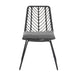 DEJA CHAIR,2PCS with 2 Cushions,Gray - DTYStore