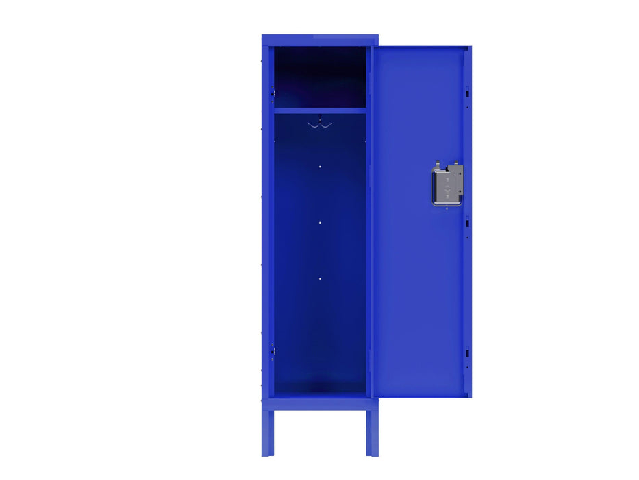 1 Door Tall Single Metal Locker - Retro Style Storage Cabinet - Industrial Furniture for Living Room/Bedroom/Storage Room/Gym/School