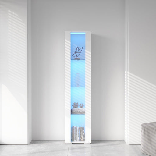 Side Cabinet With Aluminum Strip Lamp, - DTYStore