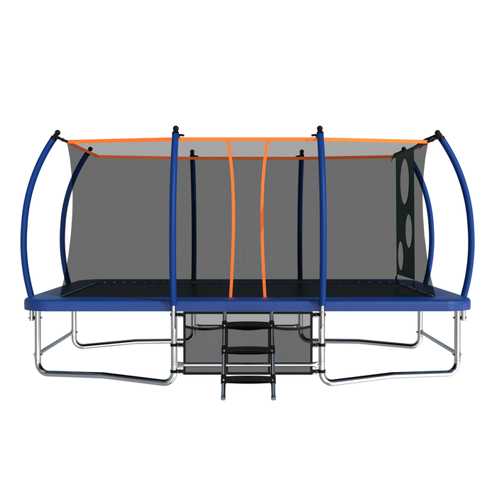 10X16FT Outdoor Square Trampolines for Kids Adults Long Rectangular Tumbling Trampoline - DTYStore
