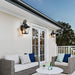 Large Outdoor Wall Sconce Lights with Clear Glass Can support multiple types of light bulbs 1pack - DTYStore