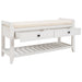 Shoe Rack with Cushioned Seat and Drawers, Multipurpose Entryway Storage Bench