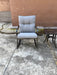 ROCKER SET CHAIR AND TEAPOY Medium grey - DTYStore