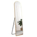 The 1st Generation of Floor Mounted Full Length Mirrors. Aluminum alloy metal frame arched wall mirror, bathroom makeup mirror, bedroom porch, wall mounted. Gold 60 "* 16.5"