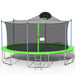 16FT Trampoline for Adults & Kids with Basketball Hoop, Outdoor Trampolines w/Ladder and Safety Enclosure Net for Kids and Adults - DTYStore