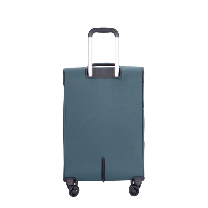 3-Piece Set Softshell Suitcase Spinner Wheels Terylene Polyester Luggage Sets Carry On