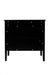 2 Door Wooden Cabinets, Black Wood Cabinet Vintage Style Sideboard for Living Room Dining Room Office