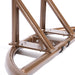 Brown Wicker Hanging Double-Seat Swing Chair with Stand w/Beige Cushion - DTYStore