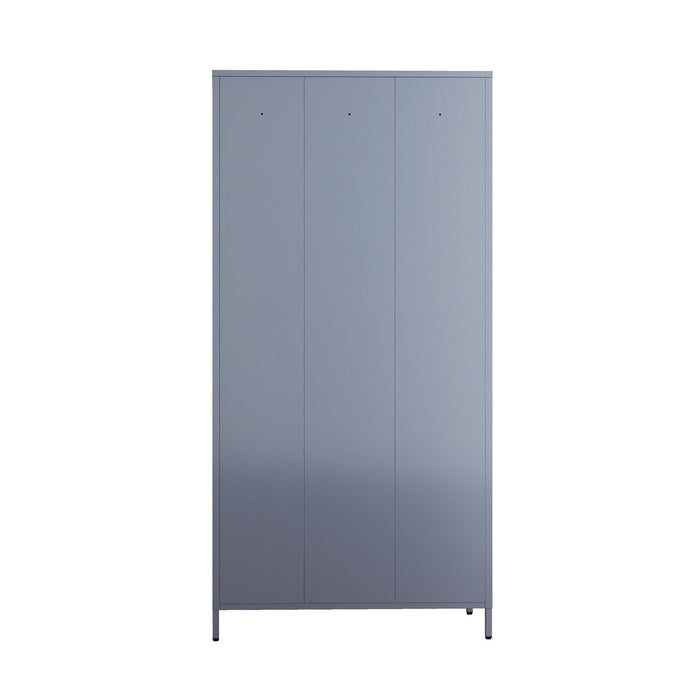 9 Door 72"H Metal Lockers With Lock for Employees,School,Office,Gym,Bedroom,Storage Locker Cabinet,Gray,Assembly Required