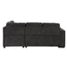 83.8" Sectional Pull-Out Sofa Bed L-Shaped Corner Sofa Couch with Storage Chaise, USB Ports, Power Sockets, Cup Holder for Living Room, Bedroom, Study, Black