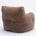 010-Soft Teddy Fabric Tufted Foam Bean Bag Chair With Teddy Fabric Coffee