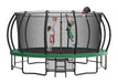 15FT Trampoline with Basketball Hoop - Recreational Trampolines with Ladder ,Shoe Bag and Galvanized Anti-Rust Coating - DTYStore