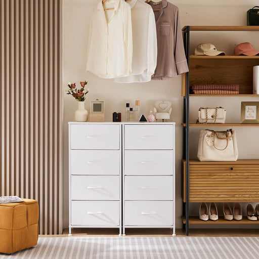 Drawers Dresser Chest of Drawers,Metal Frame and Wood Top - DTYStore