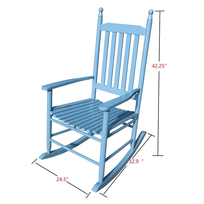 Wooden Porch Rocker Chair - Without Mat