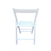 FOLDING CHAIR-2/S, FOLDABLE STYLE -WHITE - DTYStore