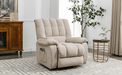 Massage Recliner Chair Electric Power Lift Recliner Chairs with Heat, Vibration, Side Pocket for Living Room Bedroom, Beige