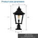 Outdoor Glass Column Headlights 1pack - DTYStore