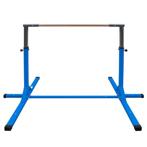 Gymnastics Bar for Kids, Adjustable Height Gym Bar, Junior Training Kip Bar for Home, Built for kids 3+ Years Blue - DTYStore