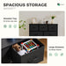 7 storage Spaces, assembled wardrobe lockers, bedroom furniture lockers,black