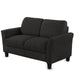 Living Room Furniture Love Seat Sofa Double Seat Sofa (Loveseat Chair)(Black)