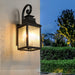 Large Outdoor Wall Lamps With Glass Supports multiple types of light bulbs 1 pack - DTYStore