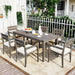 U_Style Acacia Wood Outdoor Dining Table And Chairs Suitable For Patio, Balcony Or Backyard - DTYStore