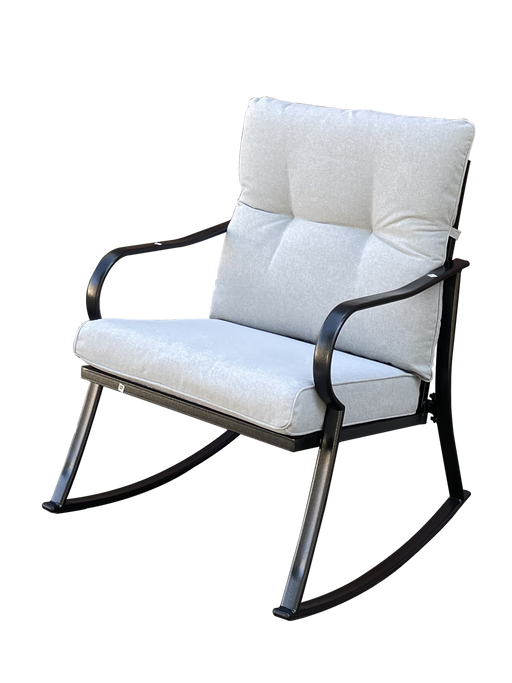 ROCKER SET CHAIR AND TEAPOY OFF-WHITE - DTYStore