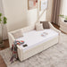 Twin Size Upholstered Daybed with Storage Drawers, Solid Wood Sofábed Bed Frame with Velvet Fabric & Wood Slat Support for Bedroom, Living Room, Office,Beige - DTYStore