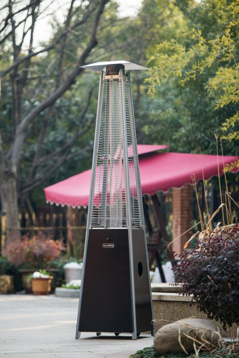 Quartz Glass Tube Patio Heater, Visual Flame Heater, 40000BTU - DTYStore