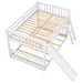 Full over Full Bunk Bed with Convertible Slide and Ladder, White(Old SKU: GX000708AAK) - DTYStore