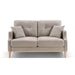 Living Space Sofa 2 Seater ,Loveseat With Waterproof Fabric Cream , USB Charge - DTYStore
