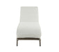 Salena Beige Fabric & Gray Finish Patio Sun Lounge - DTYStore
