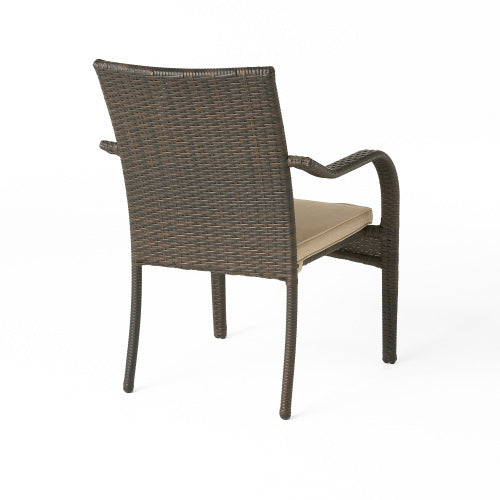 Outdoor Wicker Chairs, 56225.00CHRBRN KD, 4pcs - DTYStore
