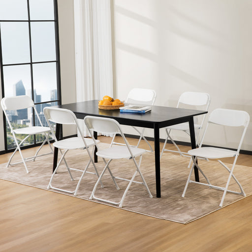 10-Pack Folding Chair, Indoor Outdoor Portable, Stackable for Events, Offices, Weddings, Picnics and Restaurants - DTYStore