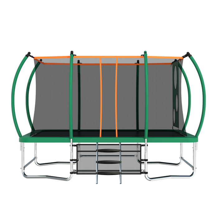 8X14FT Outdoor Square Trampolines for Kids Adults Long Rectangular Tumbling Trampoline - DTYStore