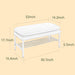 End of Bed Bench with Shelf, Linen Upholstered Storage Shoe Bench, Modern Bedroom Bench with Metal Legs for Living Room, Entryway, Dining Room, 300 LB, Linen Color (Beige)