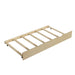 Twin Size Wood Daybed with Storage Shelves, USB and Trundle, Natural - DTYStore