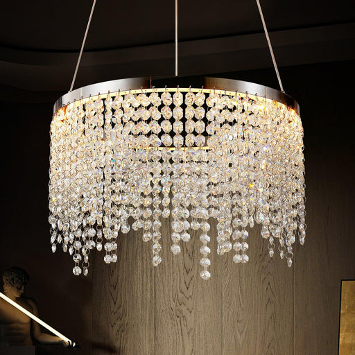 15.7-inch Fancy hanging ceiling lamps luxury modern pendant light crystal chandelier - DTYStore