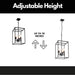 4 Light Large Industrial Metal Farmhouse Pendant Light Black Square Wide Cage Chandelier with Painted Finish