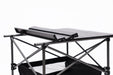 Set of 3, Folding Outdoor Table and Chairs Set for Indoor, Outdoor Camping, Picnics, Beach,Backyard, BBQ, Party, Patio, Black/Gray - DTYStore