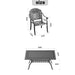 (Cushions In Random Colors)7-Piece Set Of Cast Aluminum Patio Furniture With Cushions - DTYStore