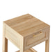 15.75" Rattan End table with drawer, Modern nightstand, side table for living room, bedroom,natural - DTYStore