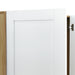 3 Door Wooden Storage Wardrobe for Dedroom with Shelves and 2 Drawers, Side Storage Shelves,White - DTYStore